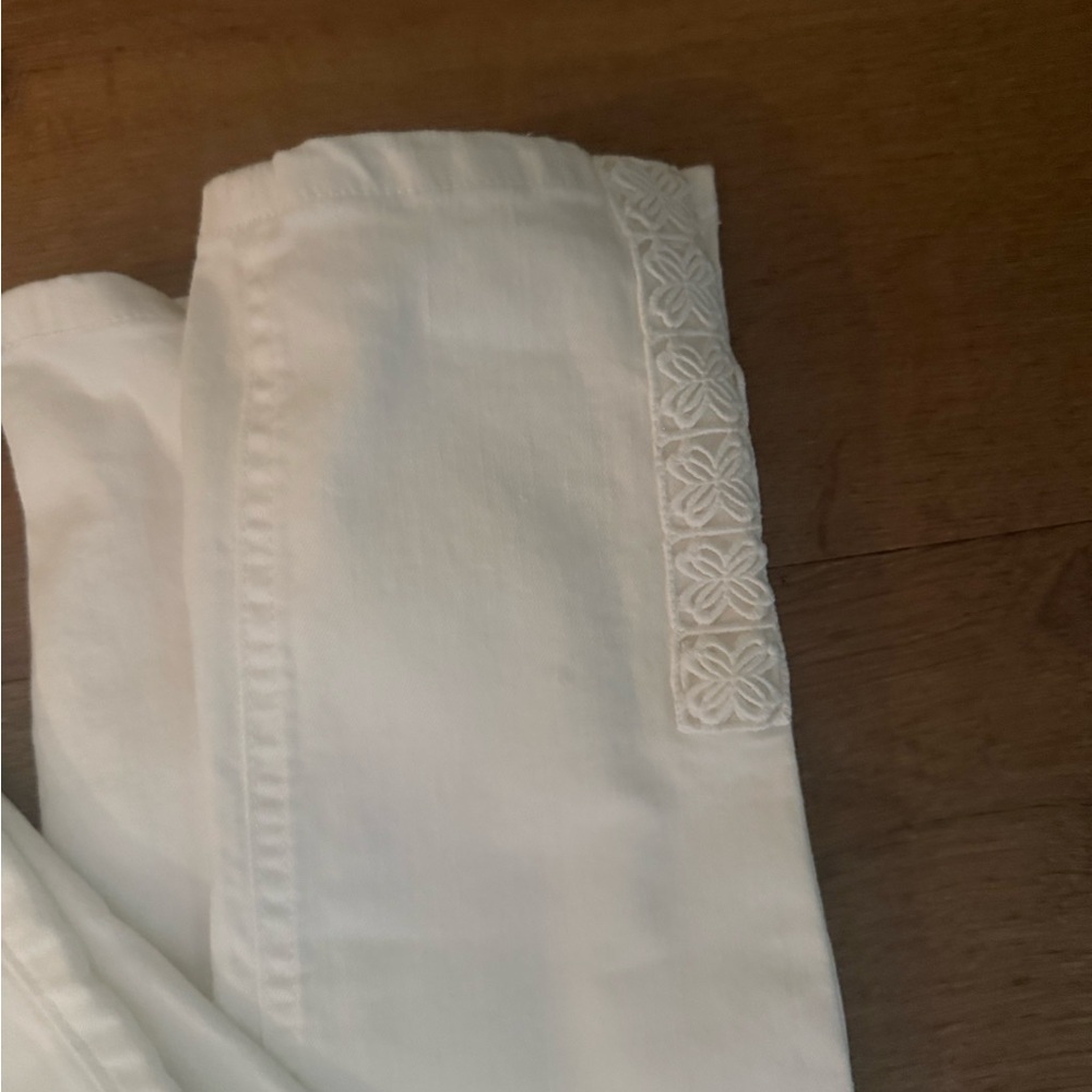 Lilly Pulitzer White Cropped Jeans - Picture 5 of 6